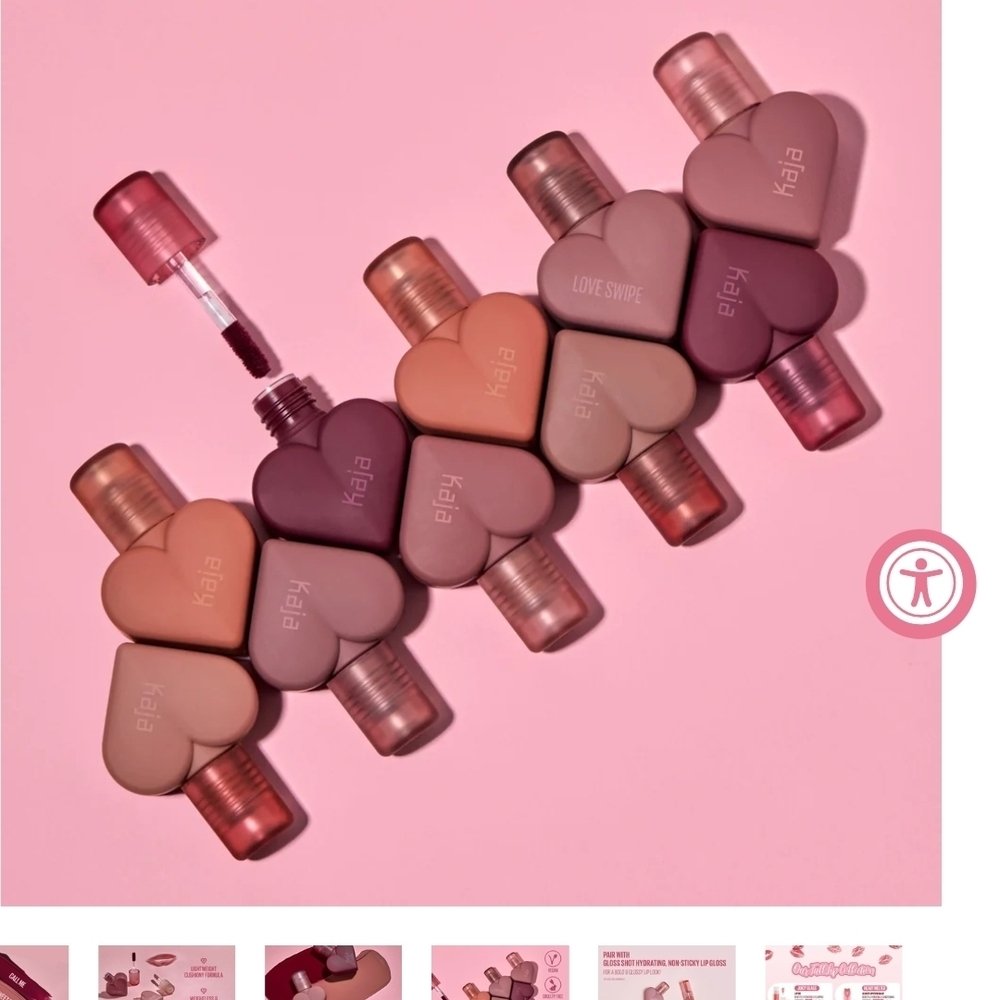 Kaja Heart-Shaped Lip Mousse Shade Sweet Softie